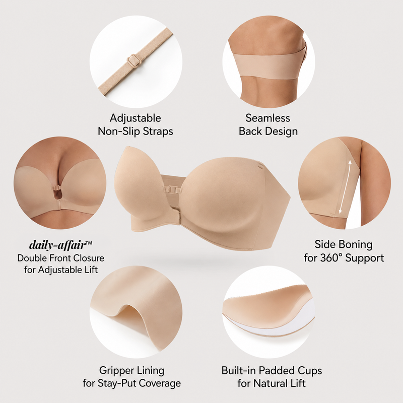 daily-affair's Strapless Dual-Lift Comfort Bra